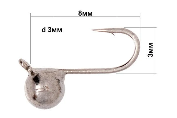 Мормышка Fishing ROI Шар с ушком фото