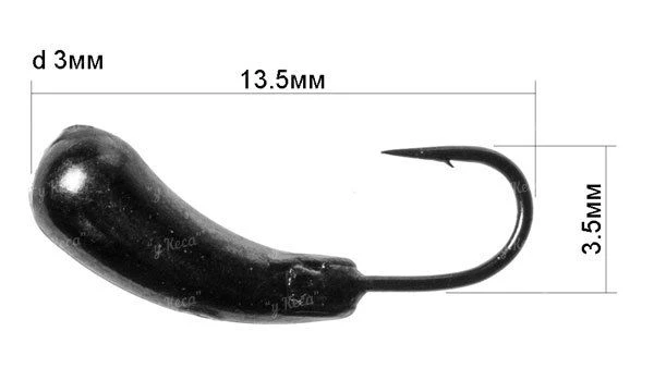 Мормышка Fishing ROI Уралка с отверстием фото