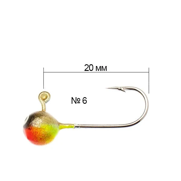 Мормышка летняя Golden Fish Шар 1.5г №6 SYR фото