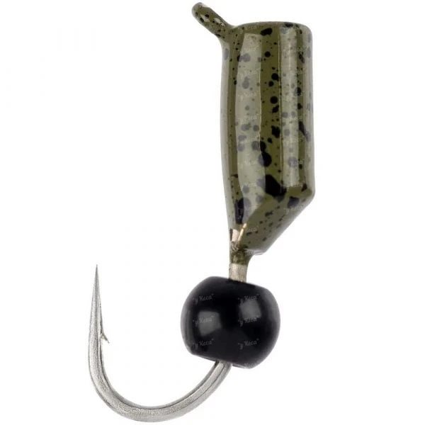 Мормышка Viking Fishing гвоздик 2.5mm 0.62g олива бусина черная фото