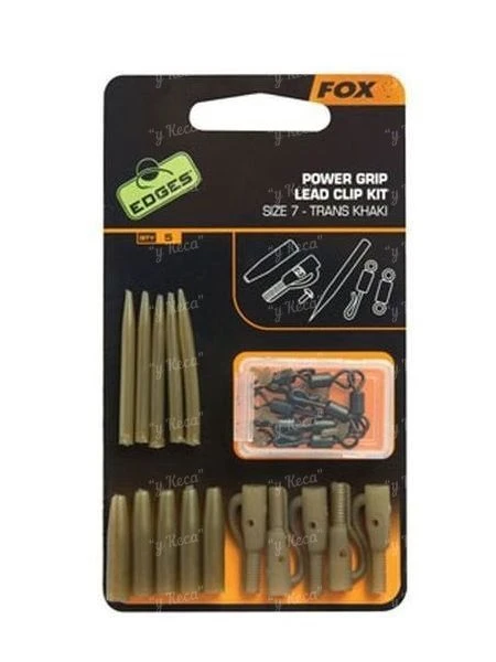 Набор для монтажа FOX Edges Power grip Lead clip kit №7 5шт CAC638 фото