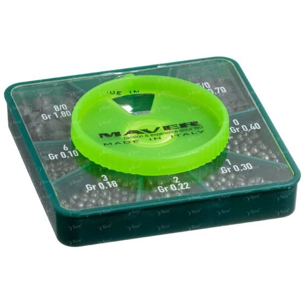 Набор грузил Maver Scatola Pallini Supercalibrati 155g №8/0-6 фото