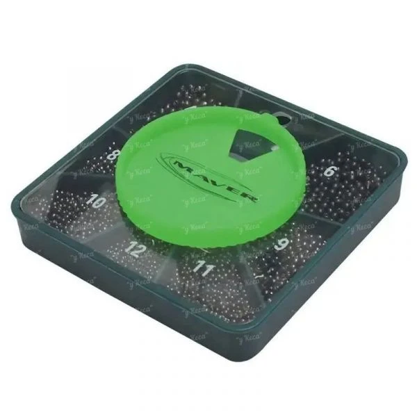Набор грузил Maver Scatola Pallini Supercalibrati 155g №8/0-6 фото
