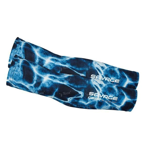 Налокотники Savage Gear Marine Uv Sleeves One size Sea Blue фото