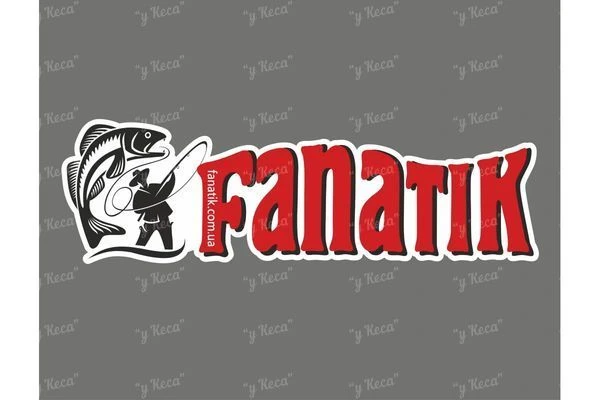 Наклейка FANATIK 13*4см фото