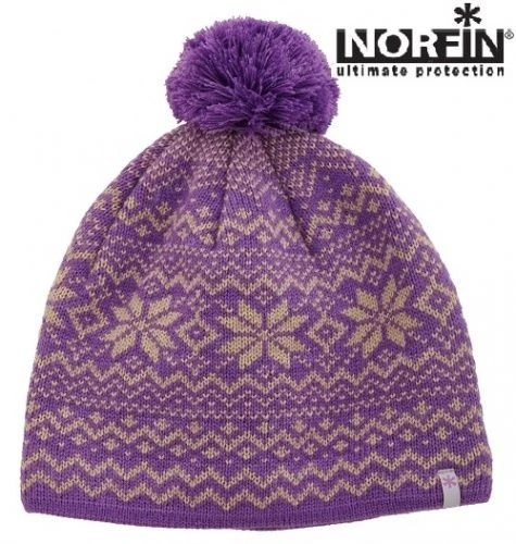 Шапка вязаная Norfin Women Finland Violet 305758-L фото