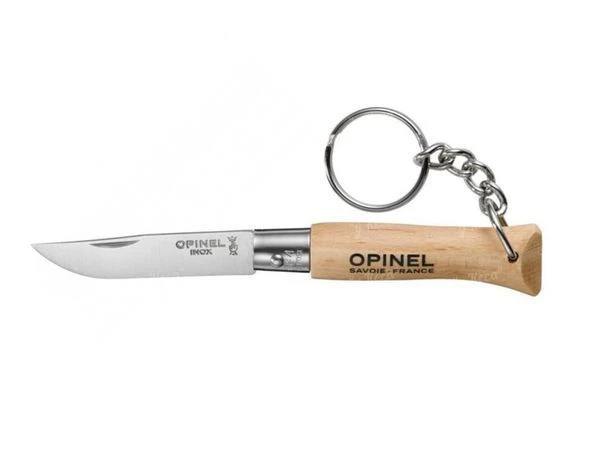 Нож брелок Opinel №4 дерево фото