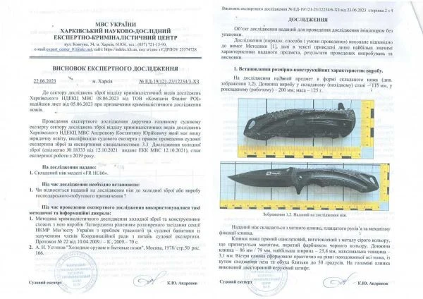 Нож складной Fishing ROI HC66 фото
