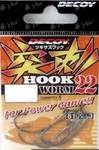 Крючки офсетные Decoy Hook Worm 22  фото