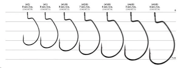 Гачки офсетні Decoy Worm 25 Hook Wide фото