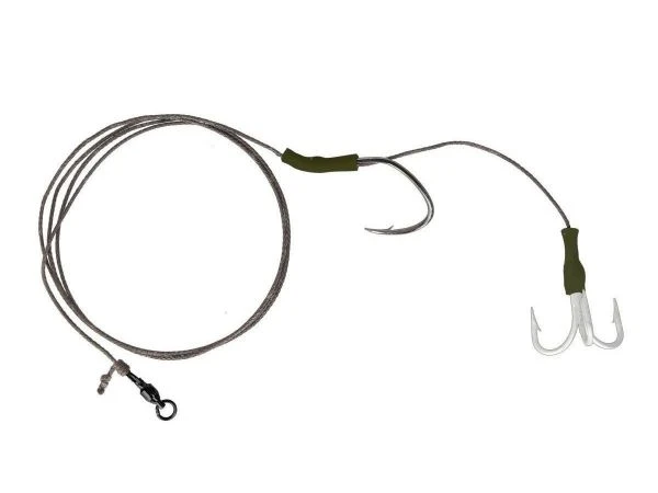 Оснащення для сома Golden Catch Single and Treble Catfish Rig 6/0 фото
