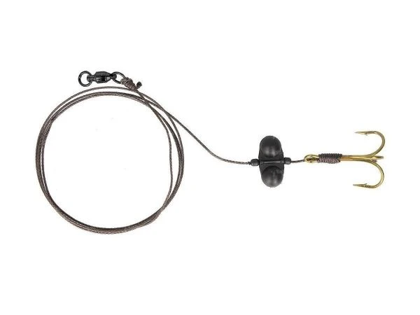 Оснастка для сома Golden Catch Treble Hook Catfish Rig With Rattle 5/0 фото