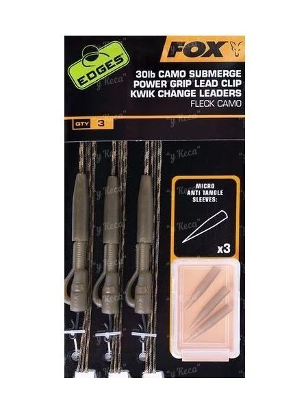 Оснащення FOX Edges Camo Submerge Power Grip Lead Clip Kwik Change Kit 30lb CAC713 фото