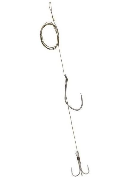 Оснащення на сома Carp Zoom Catfish Rig 1.3м гачок 8/0 і трійник 5/0 CZ5546 фото