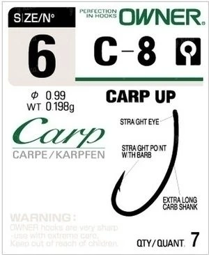 Крючки Owner C-8 №4 CARP фото