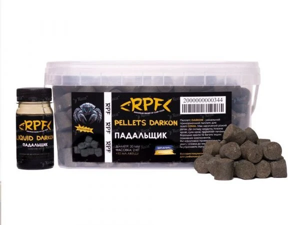 Пеллетс на Сома RPF "DARKON" Падальщик 2кг + 80мл Ліквіду фото