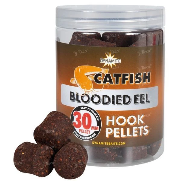 Пеллетс на сома Dynamite Catfish 30mm Bloodied Eel Dissolver Hook Pellets DY859 фото
