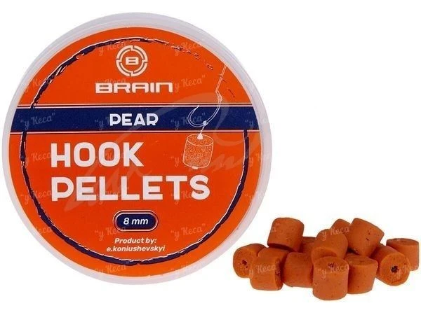 Пеллетс насадочный Brain 70г 12мм Hook Pellets Pear (груша) фото
