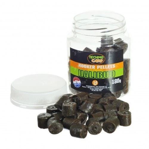 Пеллетс насадочный Технокарп Hooker Pellets 14мм Halibut 170г фото