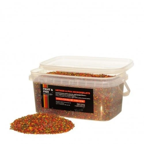 Пелети Технокарп Method & PVA Micro Pellets 1.5кг Fruit-Fish Mix фото