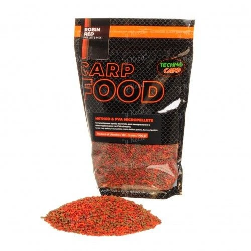 Пеллетс Технокарп Method PVA Micro Pellets 700г Robin Red mix фото