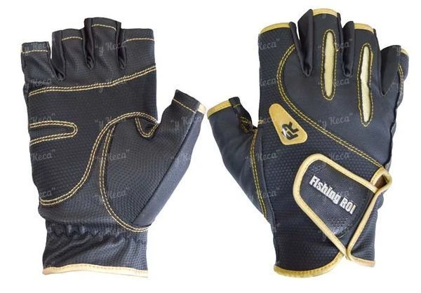 Рукавички Fishing ROI WK-04 без пальців black-gold XXL фото