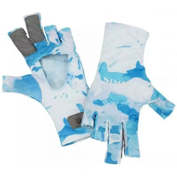 Перчатки Simms SolarFlex SunGlove Cloud Camo Blue XL фото