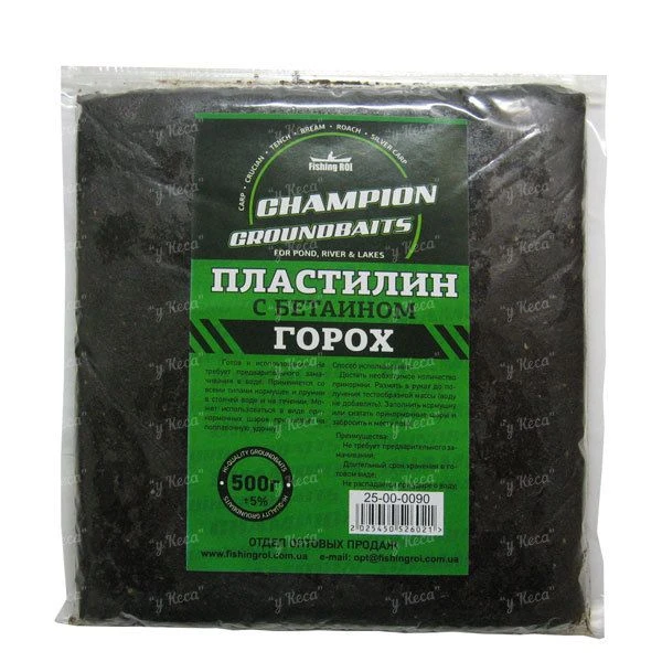 Пластилин Fishing ROI с бетаином 500г горох фото