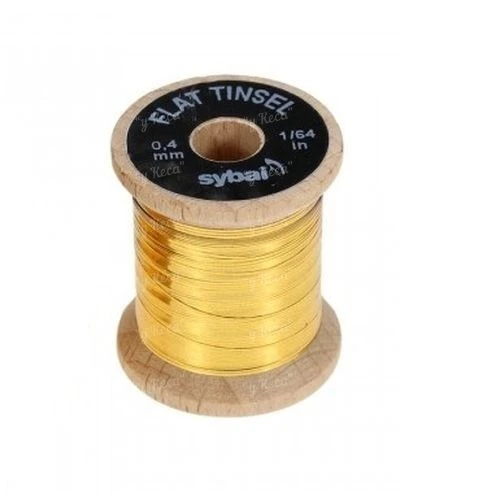 Плоский люрекс Sybai Flat Tinsel - Dark Gold фото