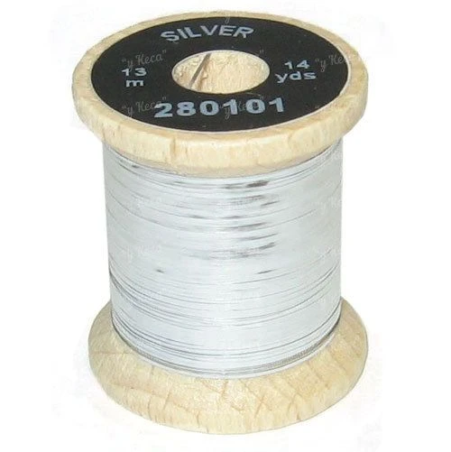 Плоский люрекс Sybai Flat Tinsel - Silver фото