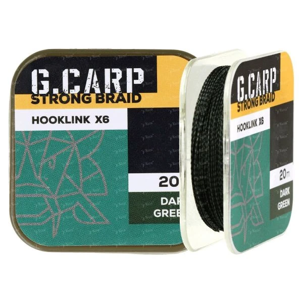 Поводковый материал GC G.Carp Strong Braid Hooklink X6 20м 15lb фото