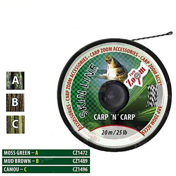 Поводковый материал Carp Zoom в оплетке Skinline фото