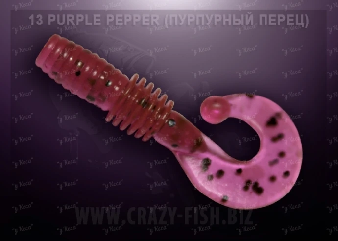 Crazy Fish Pover Mace 4см 8шт 13 Purple Pepper фото