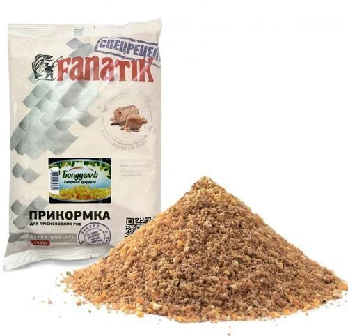 Прикормка Fanatik 1кг Бондуель Сахарная кукуруза фото