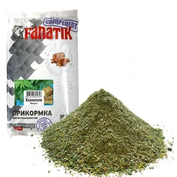 Прикормка Fanatik 1кг Конопля макуха фото