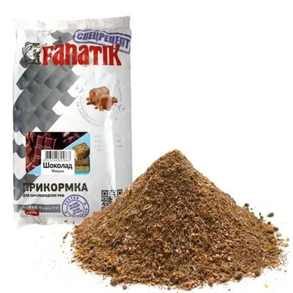 Прикормка Fanatik 1кг Шоколад макуха фото