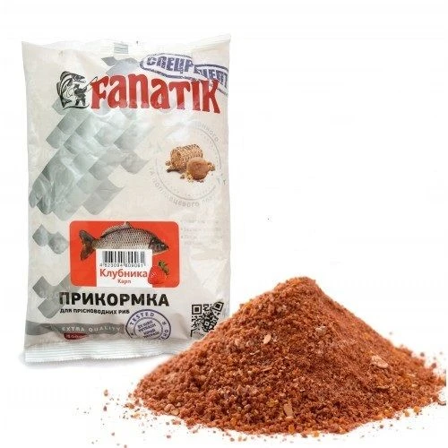 Прикормка Fanatik 1кг Полуниці короп фото