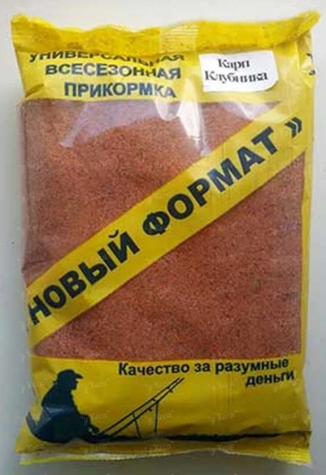 Прикормка Новый формат Клубника (карп) фото