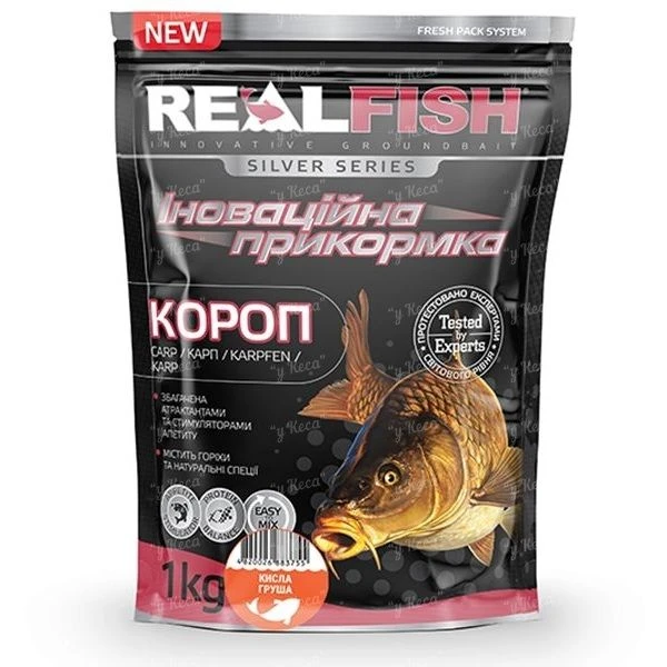 Прикормка RealFish Короп Кисла груша 1кг фото