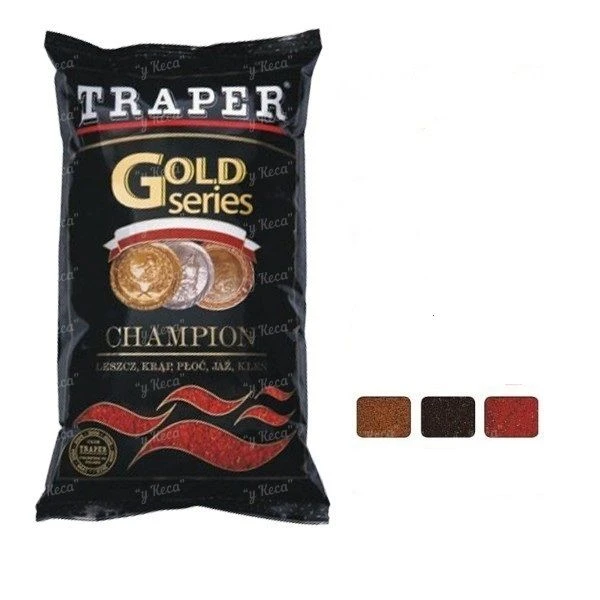 Прикормка Traper 1кг Gold Champion светло-коричневая 00001 фото