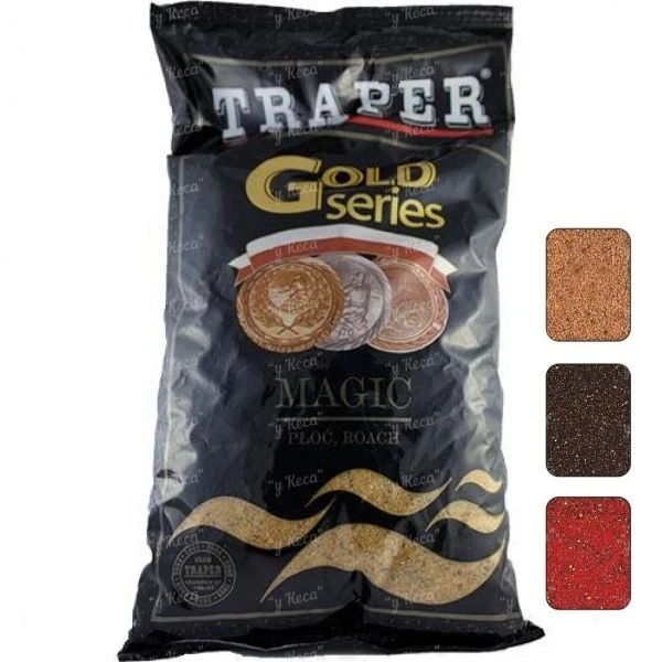 Прикормка Traper 1кг Gold Magic коричневая 00008 фото