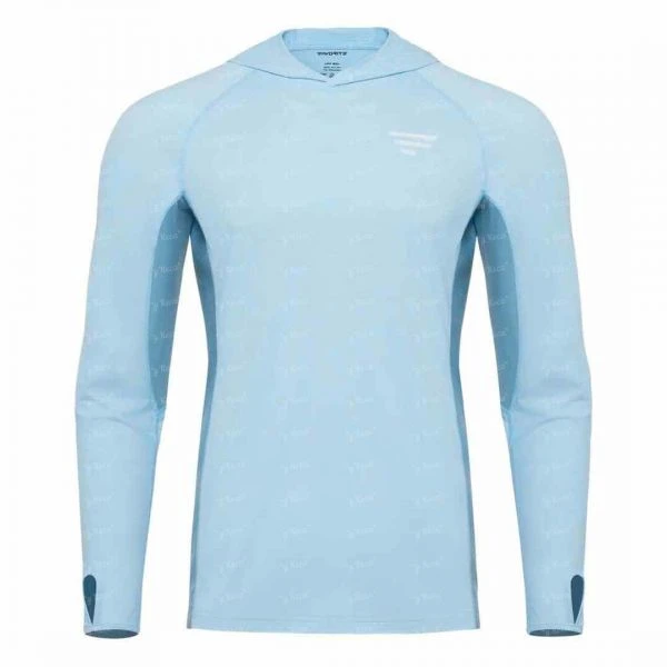 Реглан Favorite Hooded Jersey Basic sun protect light blue фото