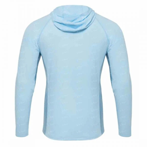 Реглан Favorite Hooded Jersey Basic sun protect light blue фото