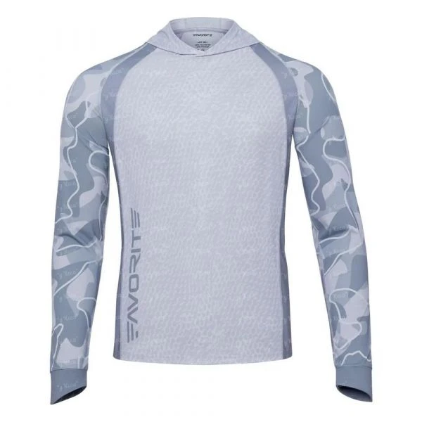 Реглан Favorite Hooded Jersey Universal Sun protect Light grey фото