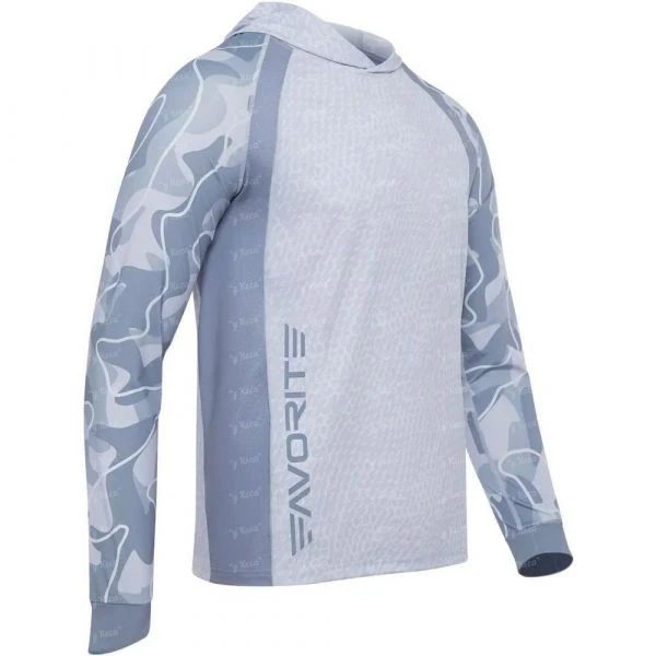 Реглан Favorite Hooded Jersey Universal Sun protect Light grey XXL фото