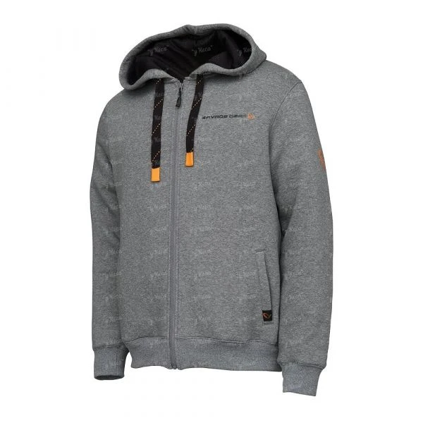 Реглан Savage Gear Classic Zip Hoodie Grey melange M фото