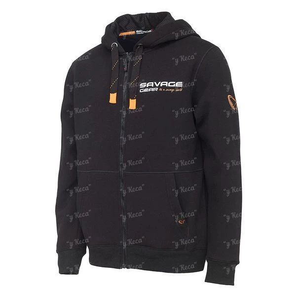 Реглан Savage Gear Urban Zip Hoodie Black Ink XXL фото