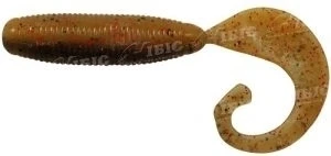 Reins Fat G-Tail Grub 2" B09 Smoke Mustard 20шт фото
