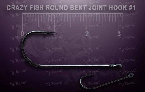 Крючки Round Bent Joint Hook №1 10шт фото