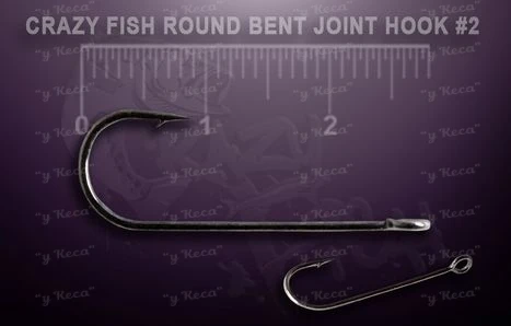 Крючки Round Bent Joint Hook №2 10шт фото